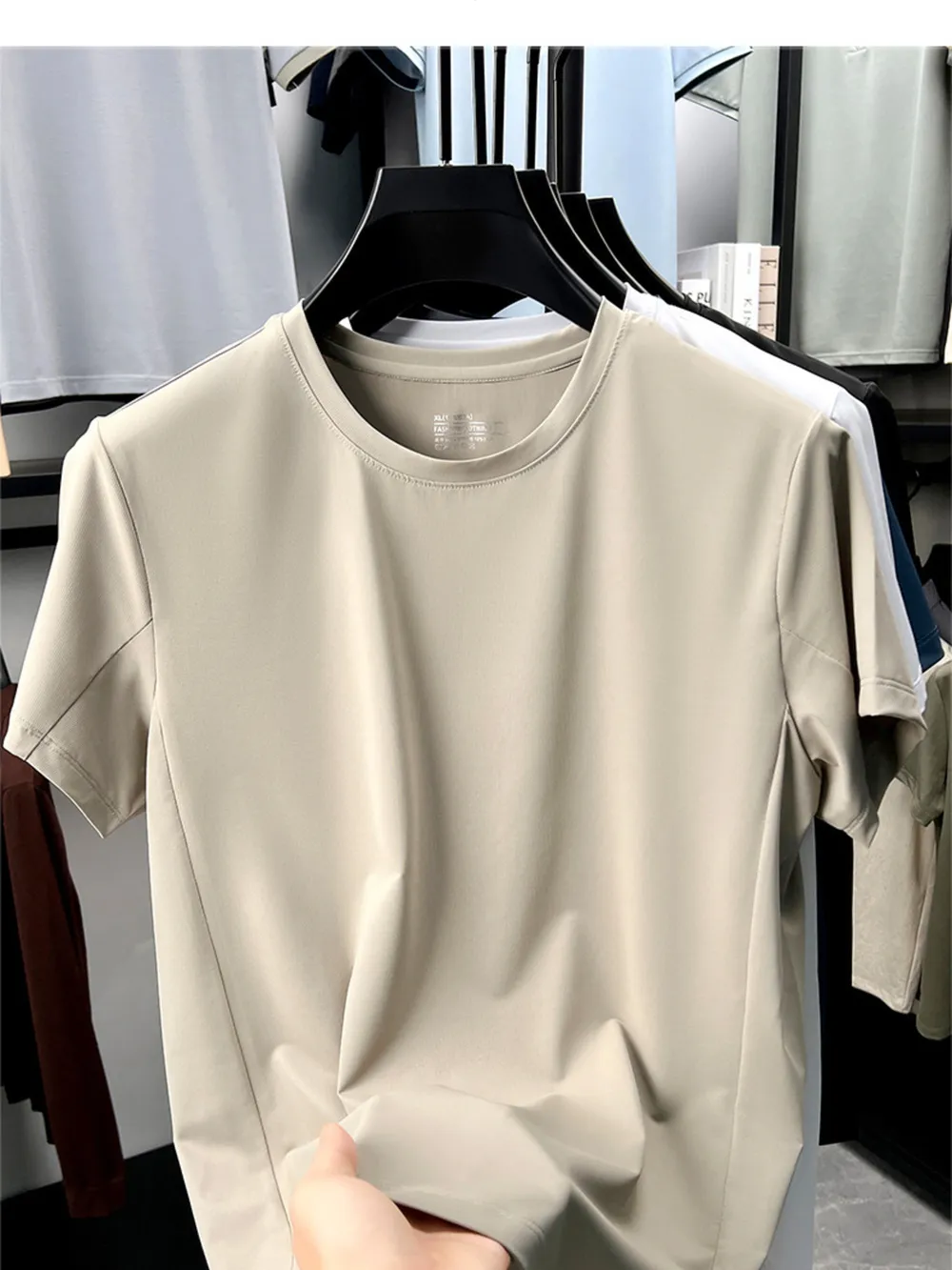 Men's Full Size Moisture-Wicking Short Sleeve T-Shirt Plus Size, image 3