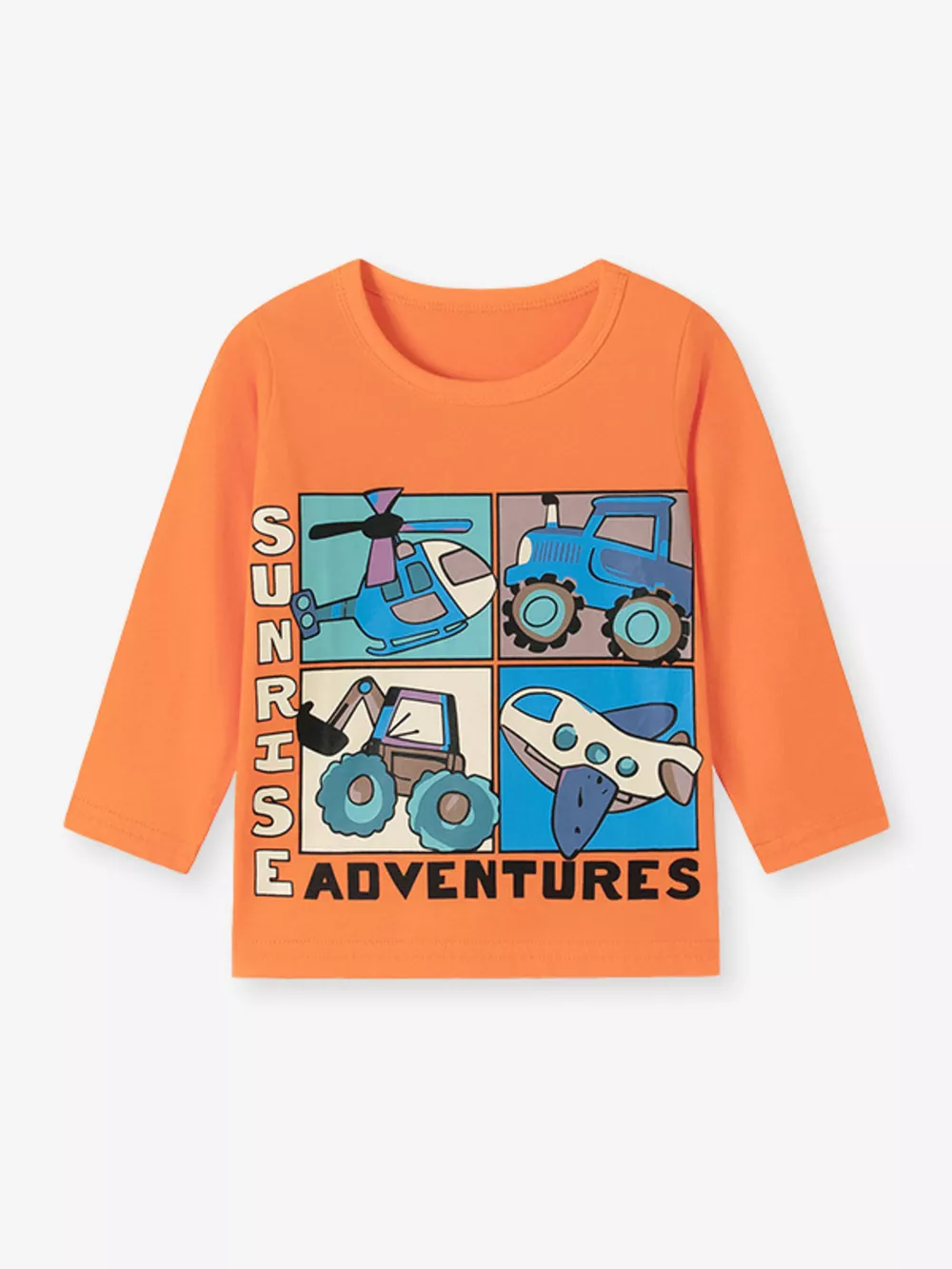 Children's Vehicle Graphic Long-Sleeve T-Shirt, image 2