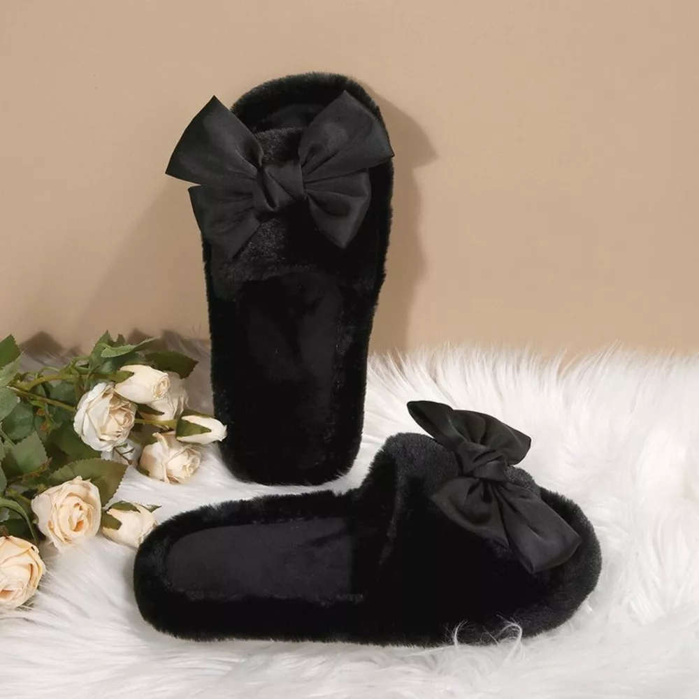 Bow Open Toe Flats Slippers, image 3