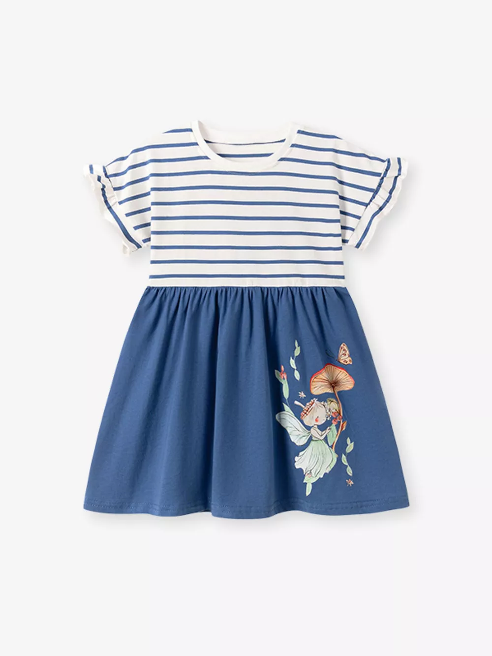 Children's Striped Fairy Casual Dress, image 3
