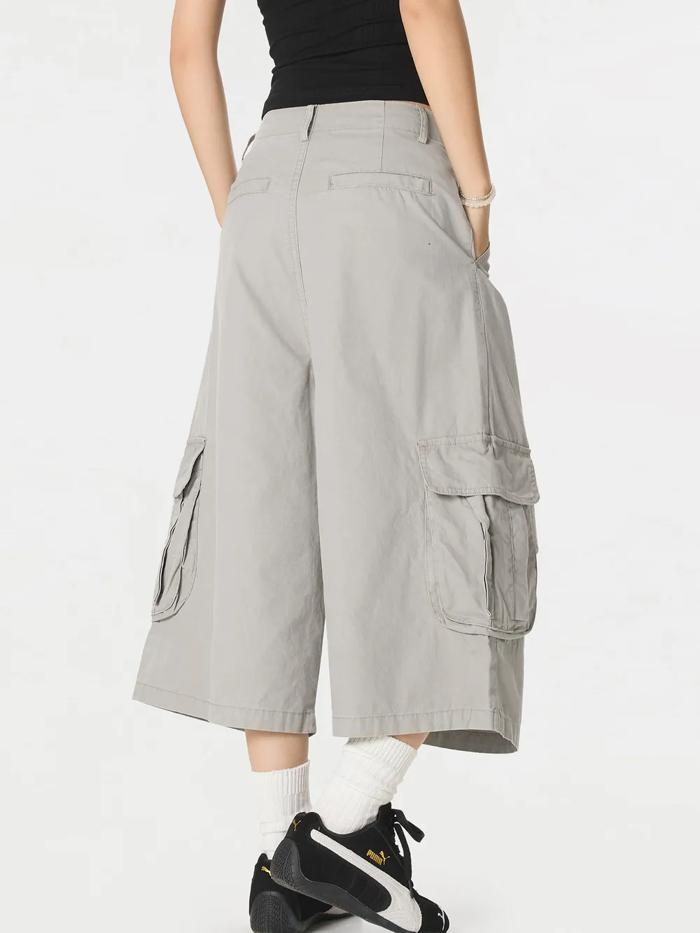 Men's Wide Leg Cargo Shorts, image 7