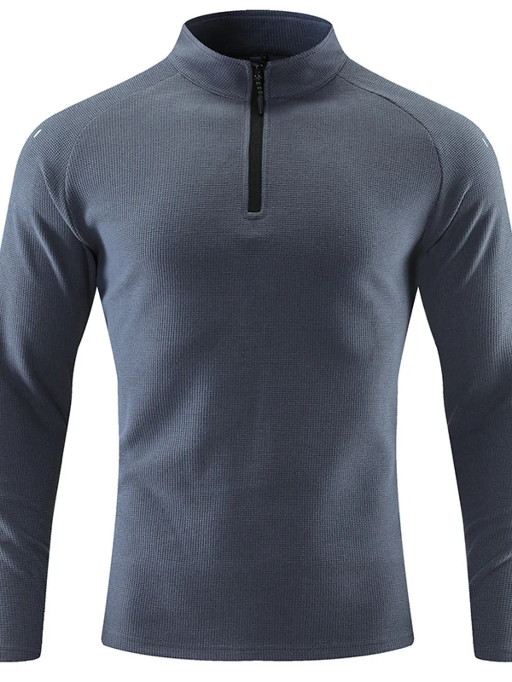Men's Plus Size Quarter-Zip Polo with Moisture-Wicking Technology, image 6