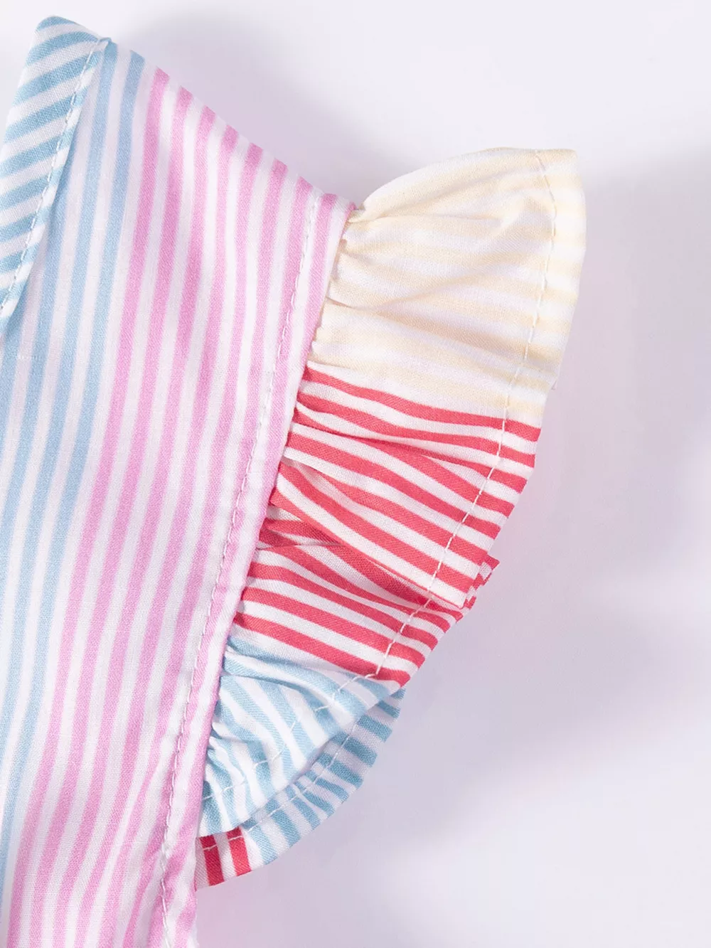 Children's Striped Ruffle Sleeve Casual Dress, image 3