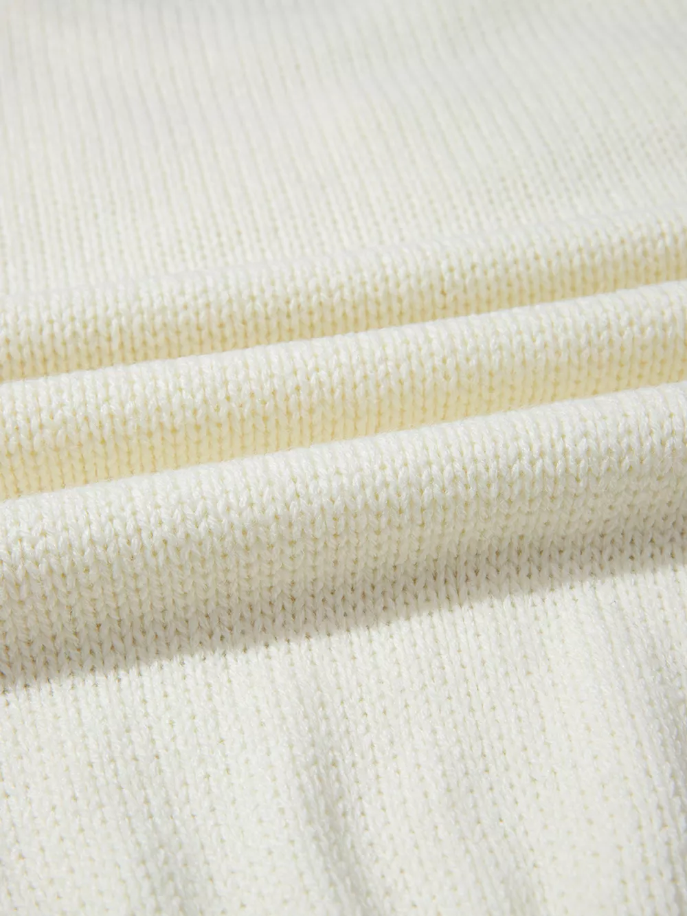 Flower Detail Round Neck Contrast Textured Puff Sleeve Sweater, image 3