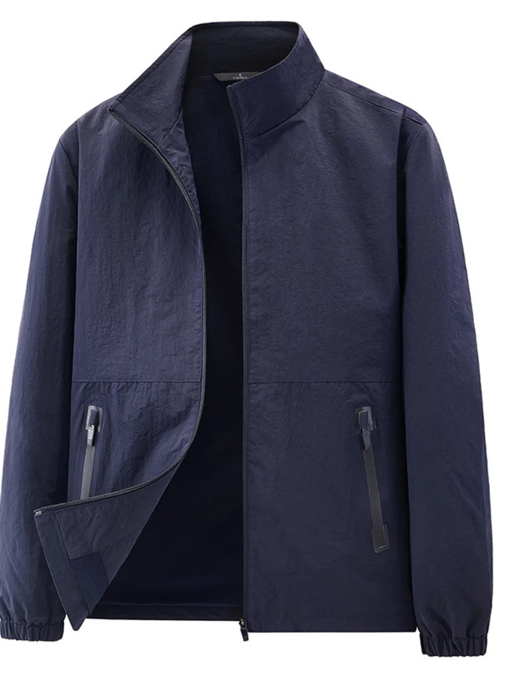 Men's Plus Size Zip Up Long Sleeve Jacket, image 3
