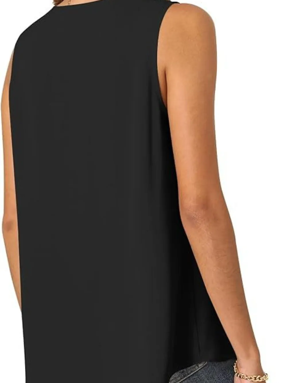 Full Size V-Neck Sleeveless Tank Top Plus Size, image 12