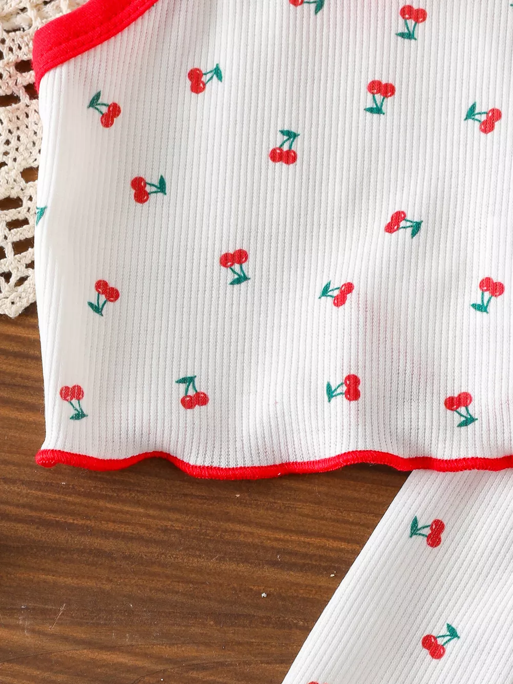 Children's Cherry Print Cami and Shorts Set, image 4