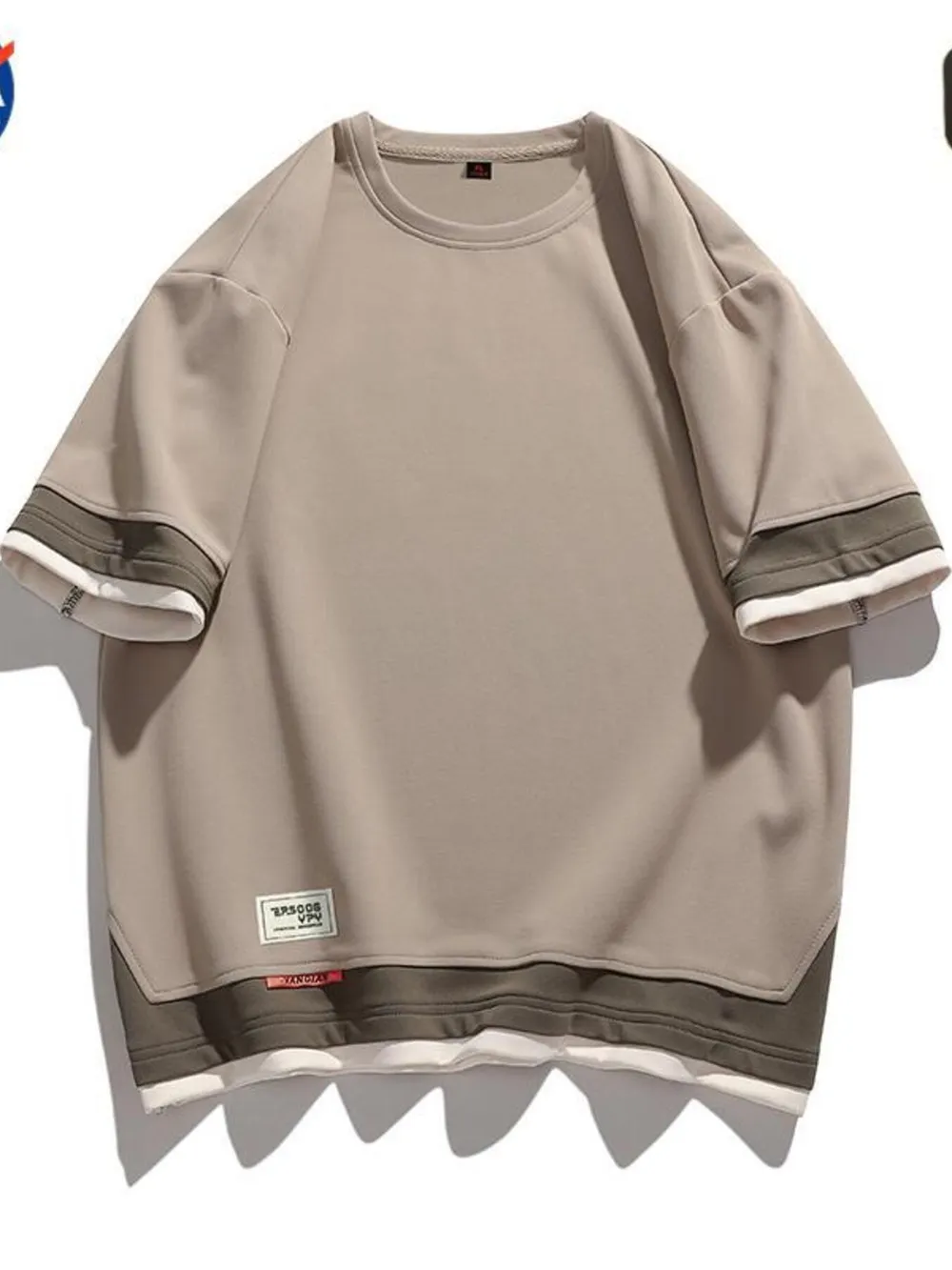 Men's Plus Size Casual Loose Fit Short Sleeve T-Shirt, image 4