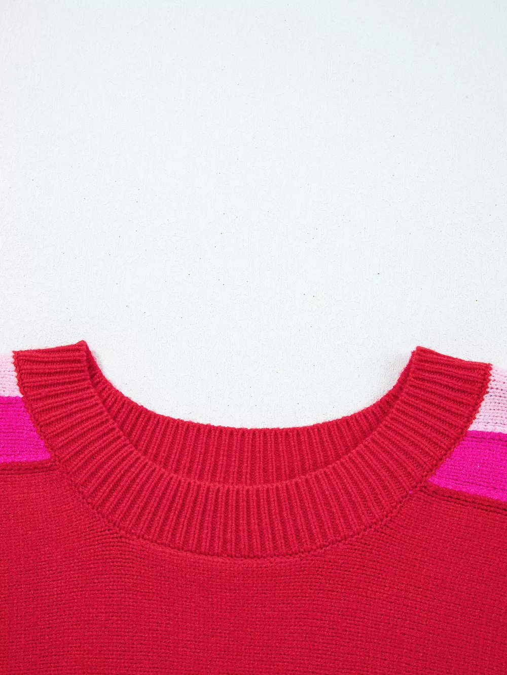 Striped Sleeve Crew Neck Sweater, image 7