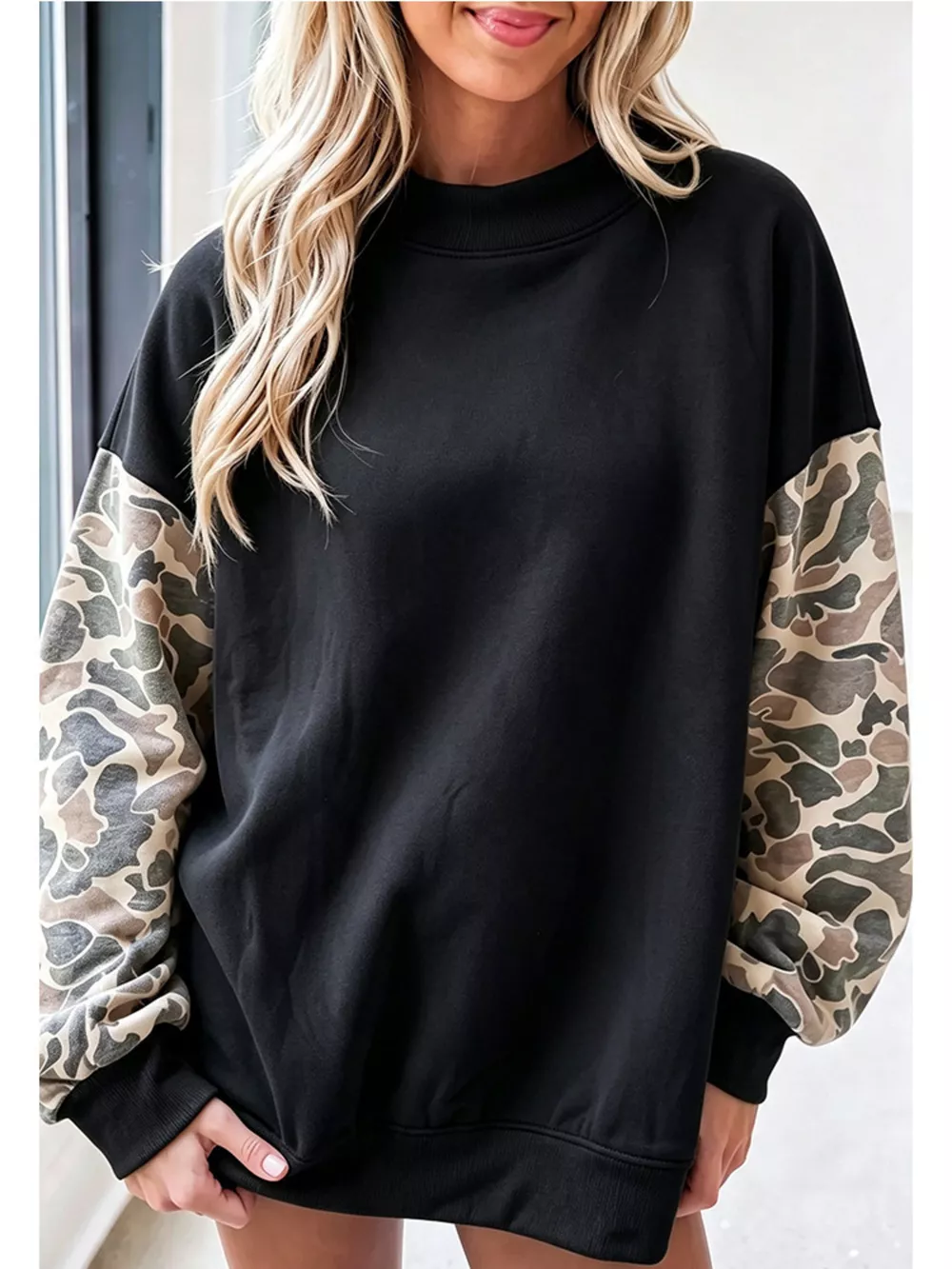 Camouflage Long Sleeve Sweatshirt, image 8