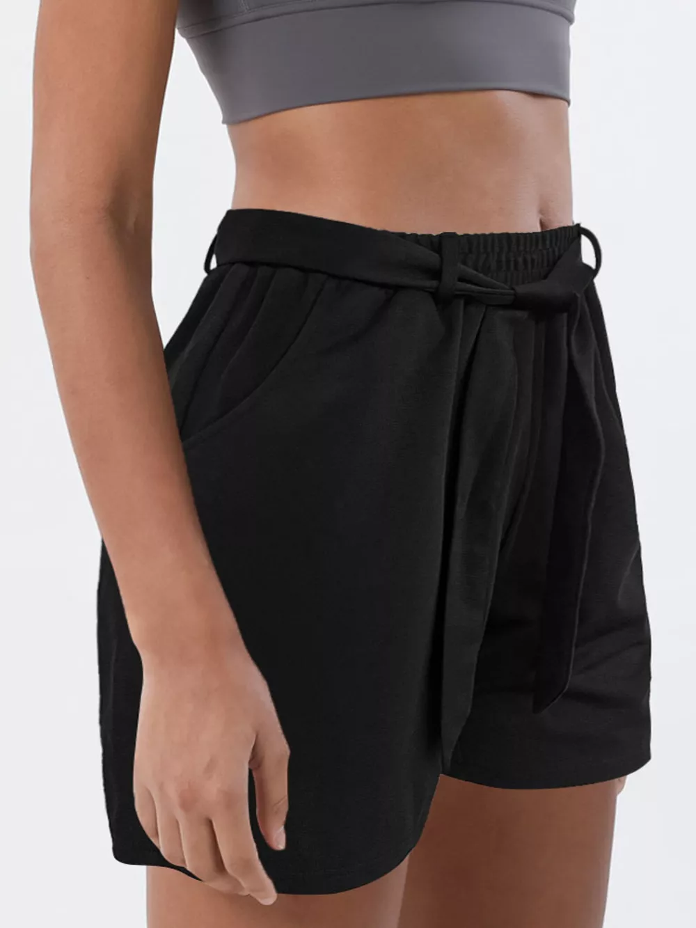 Tied High Waist Shorts, image 2