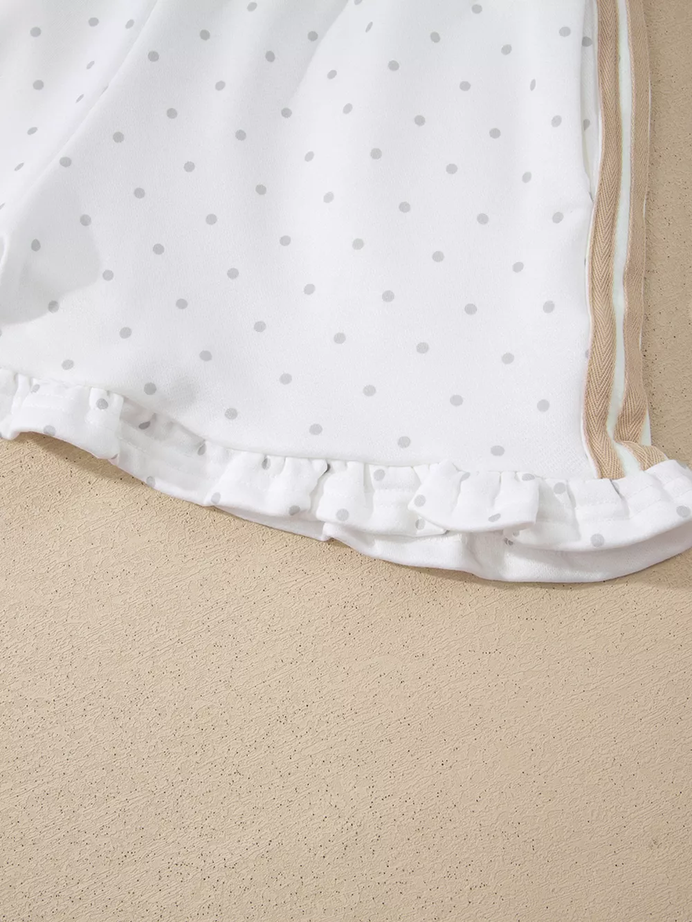 Polka Dot Long Sleeve Sweatshirt and Shorts Set, image 14