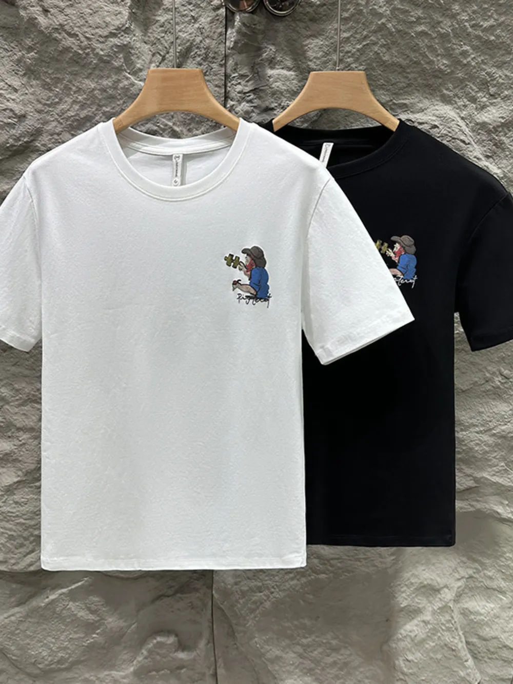 Men's Plus Size Graphic Round Neck Short Sleeve T-Shirt, image 2