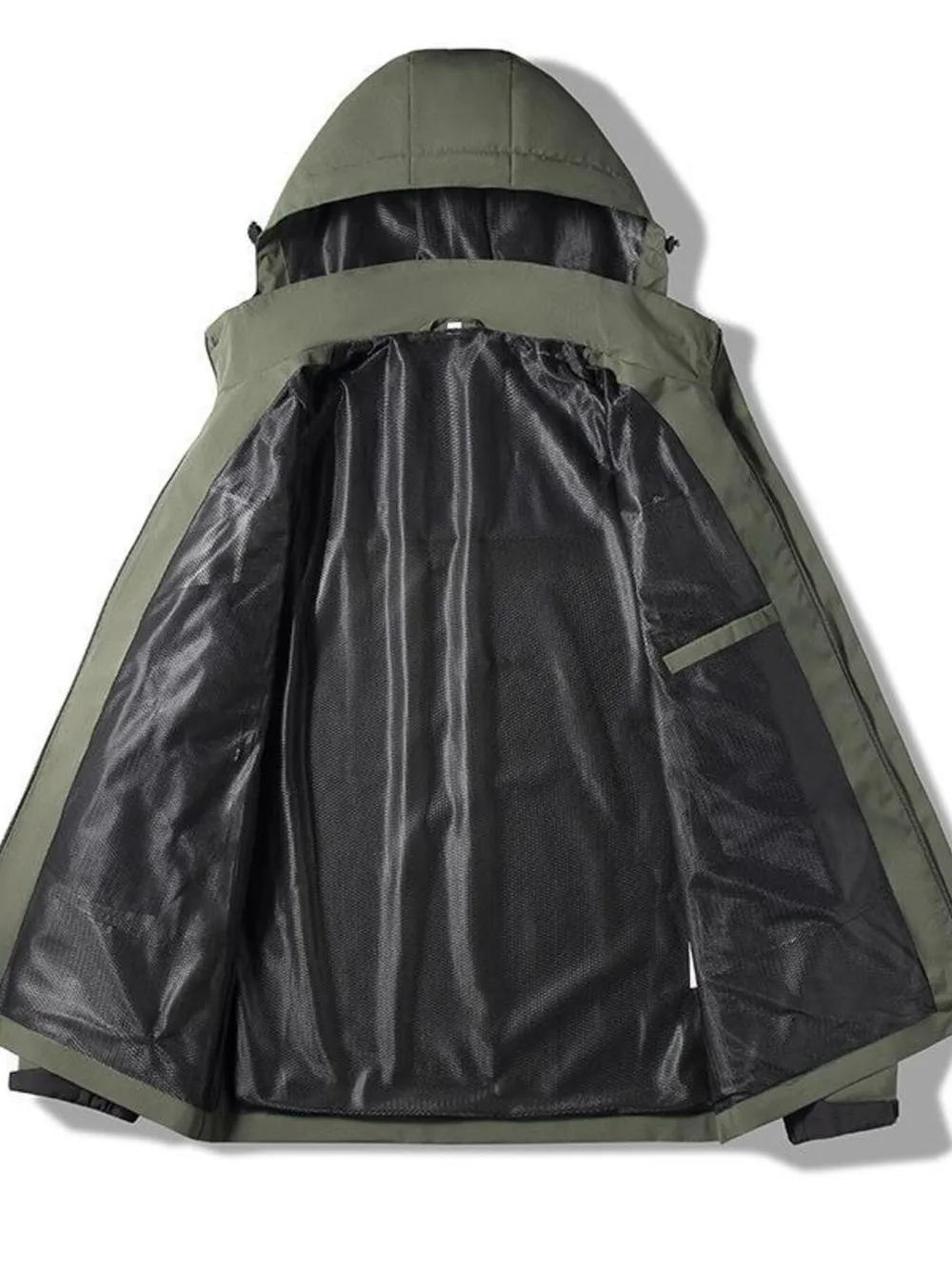 Men's Plus Size Casual Lightweight Hooded Jacket, image 5