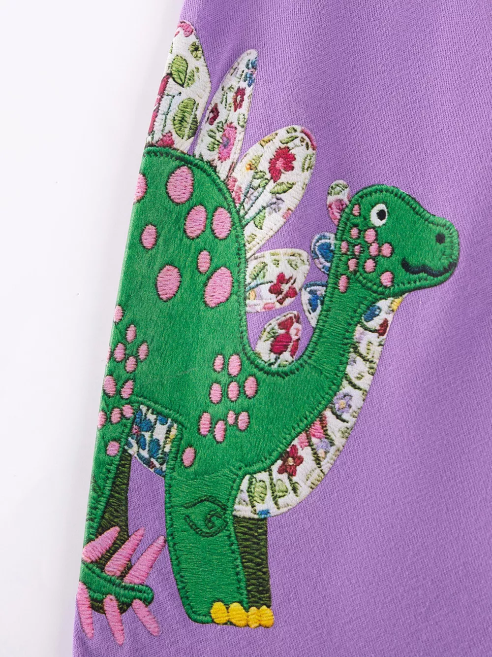 Children's Dinosaur Print Casual Dress, image 4