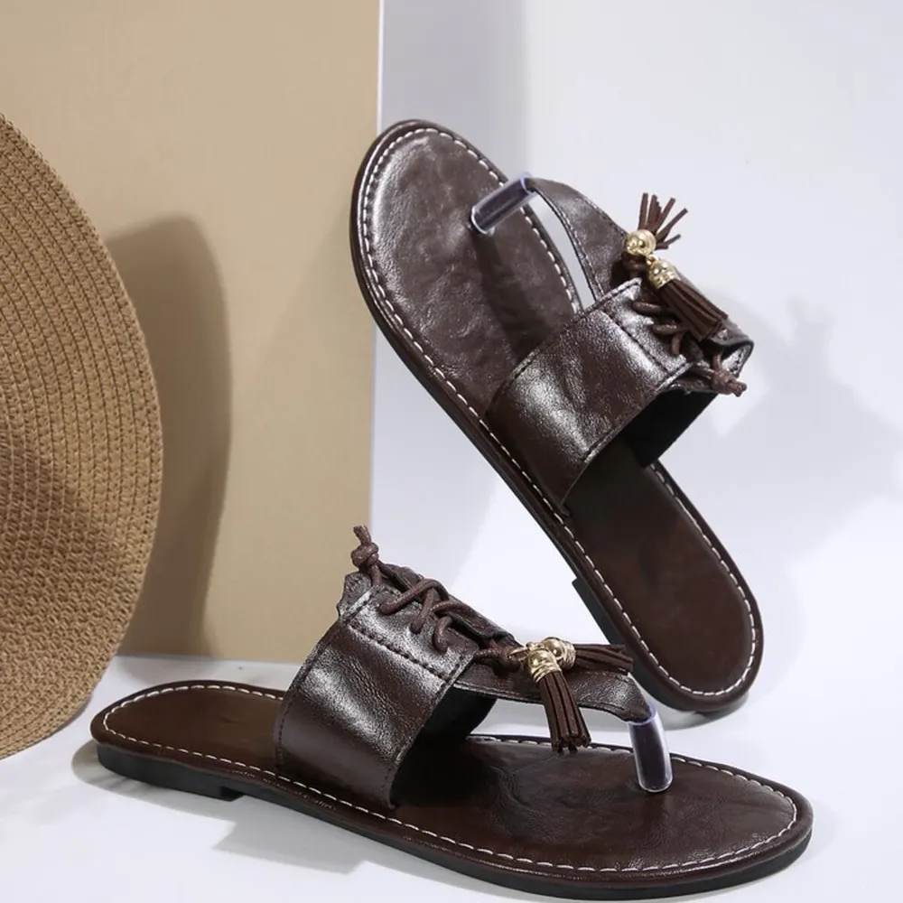 Toe Post Flats Sandals, image 7