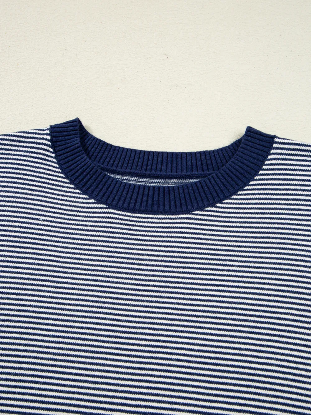 Stripe Dolman Oversize Tunic Sweater, image 4
