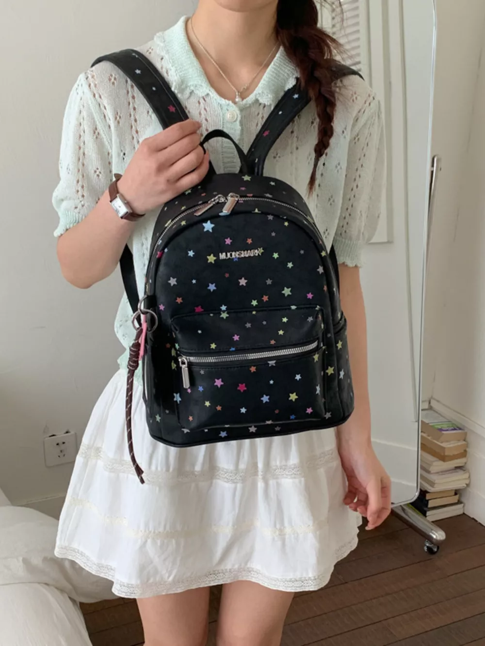Star Pattern Backpack Bag, image 3