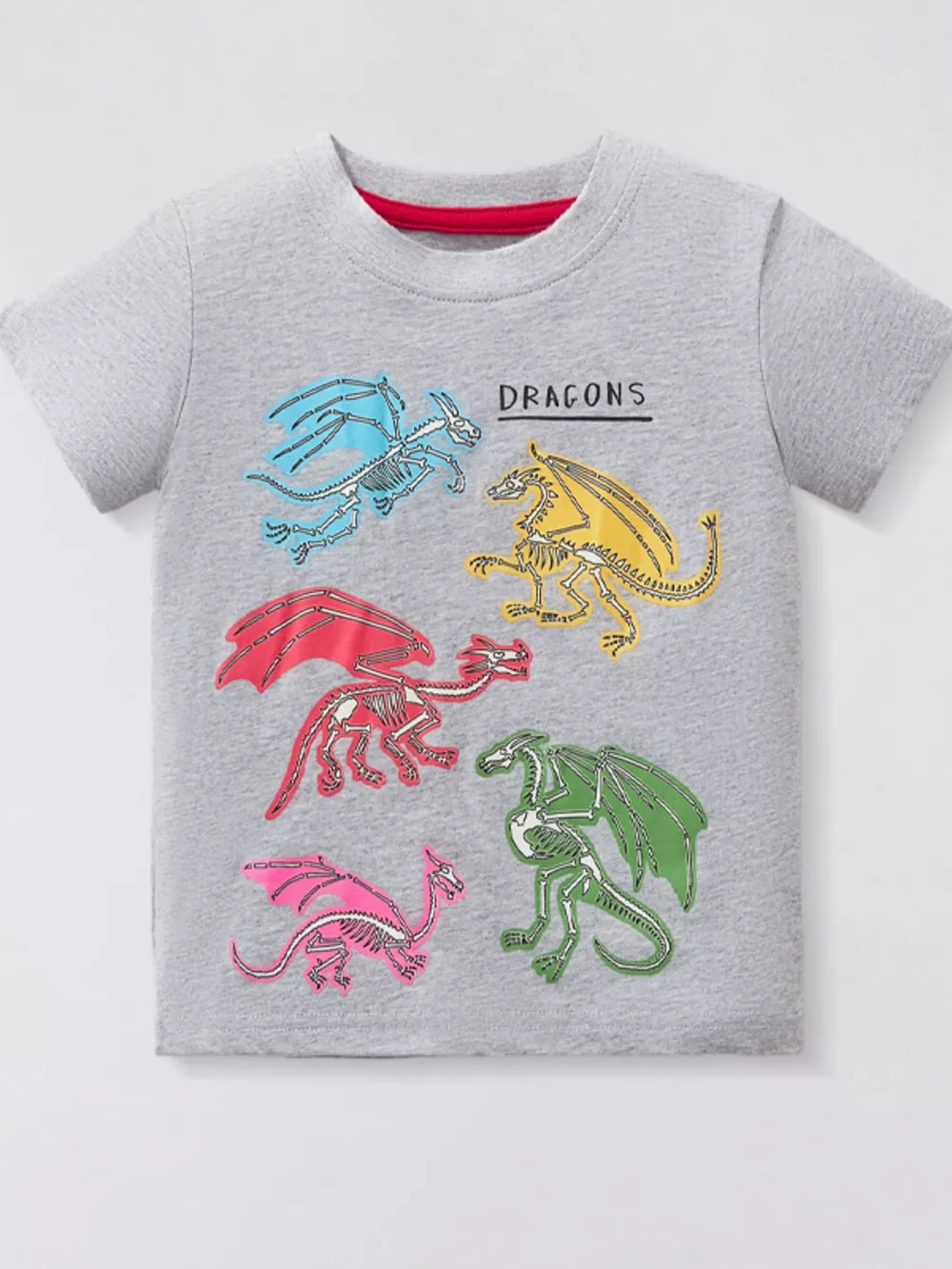 Children's Dinosaur Round Neck T-Shirt