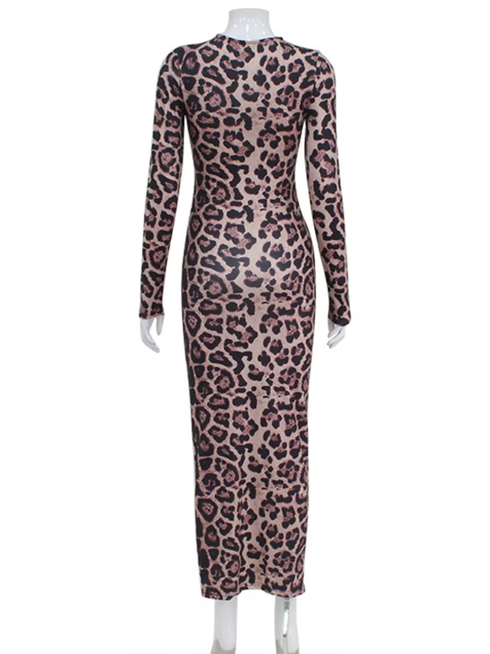 Leopard Print Bodycon Midi Dress, image 7