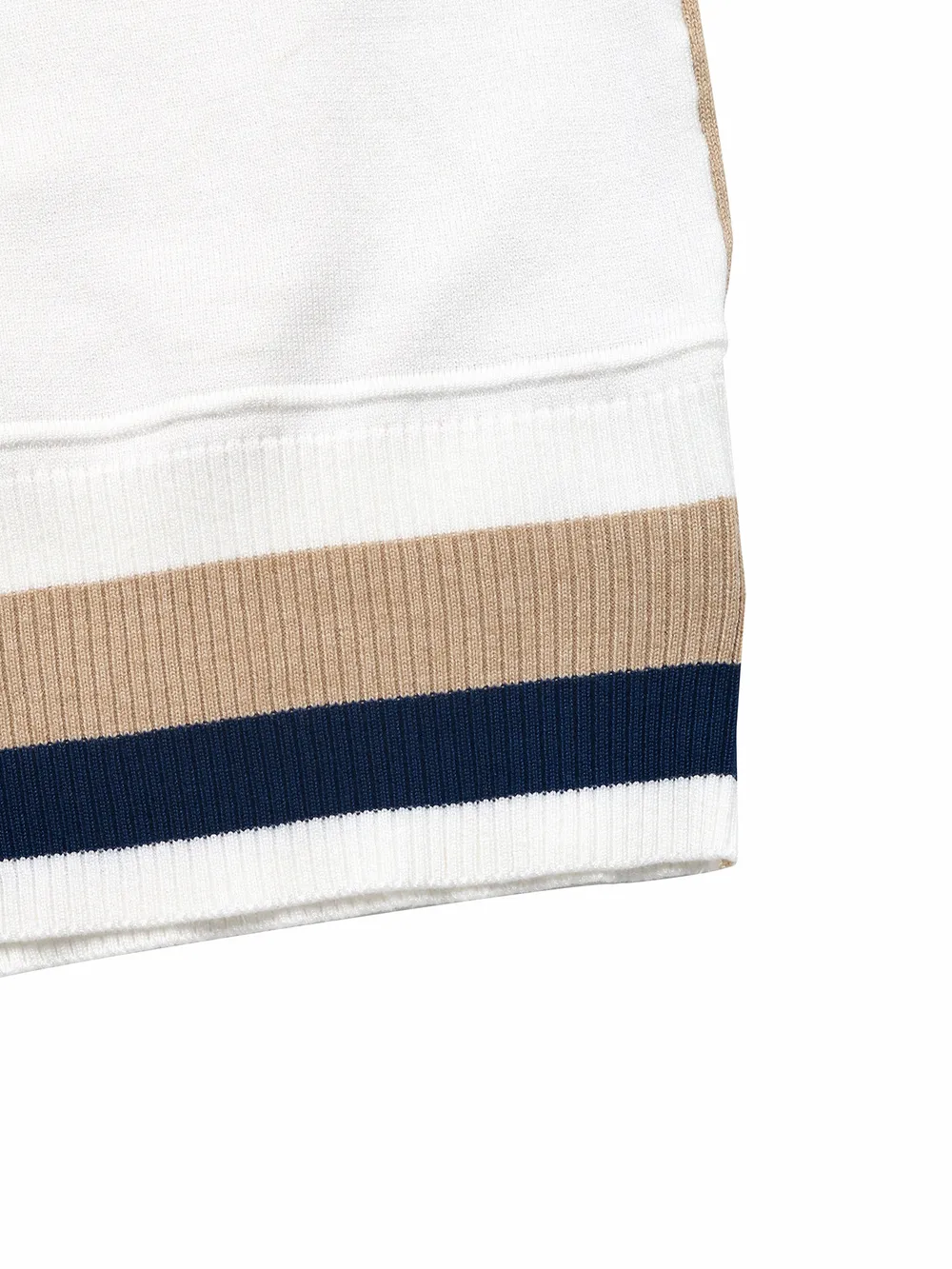 Color Block Round Neck Sweater with Ribbed Trim, image 7