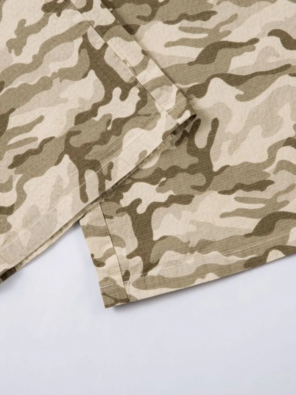Men's Wide Leg Camo Print Cargo Pants, image 7