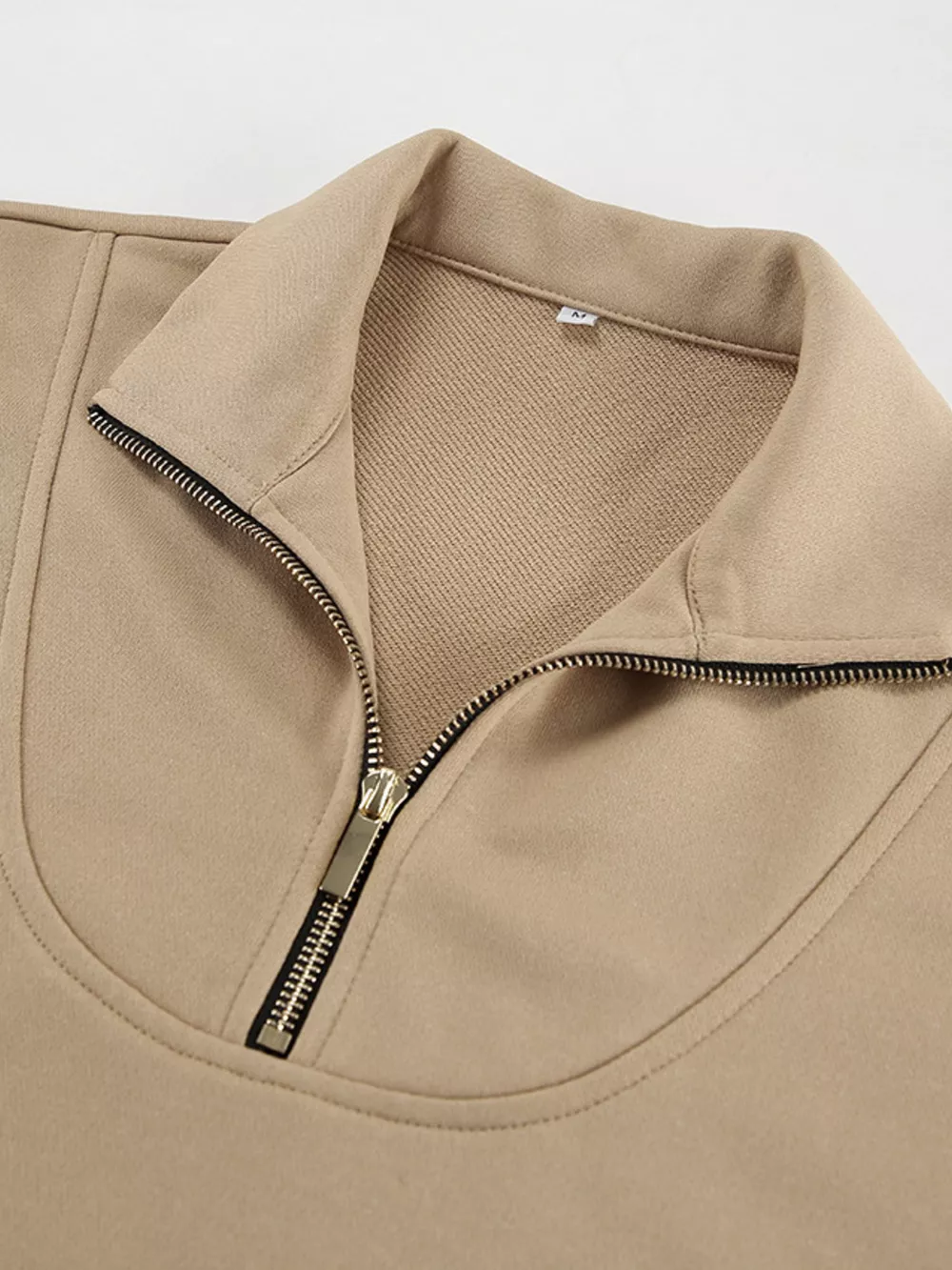 Quarter Zip Long Sleeve Top and Pants Set, image 11