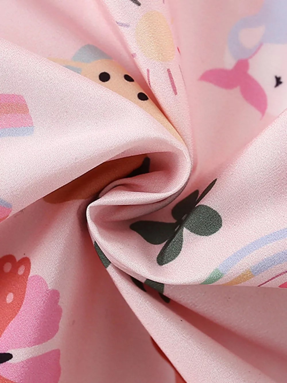 Children's Unicorn and Floral Print Hooded Jacket, image 4
