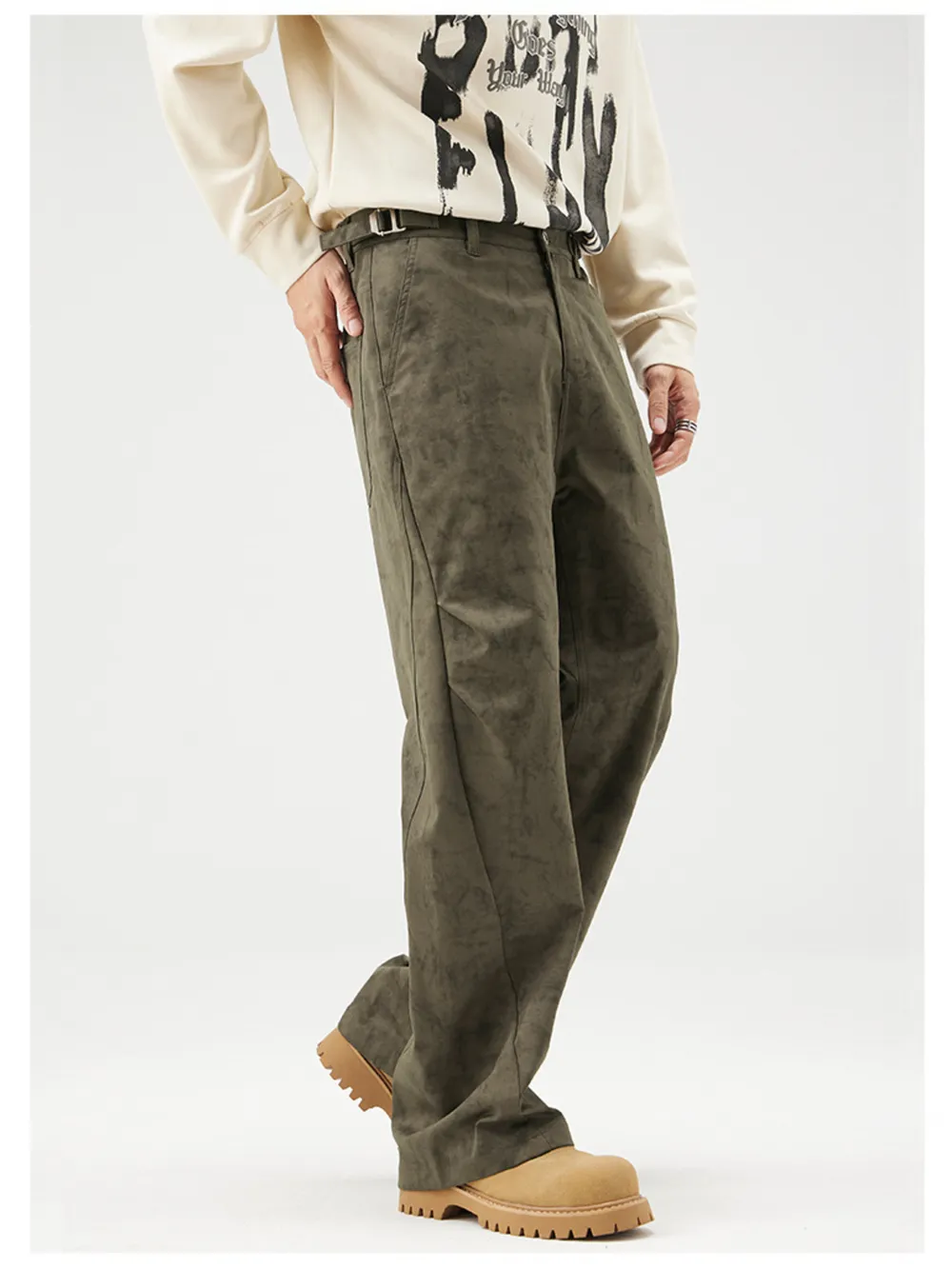 Men's Plus Size Wide Leg Pants, image 4