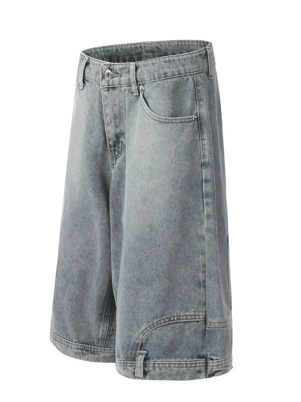 Men's Classic Loose Fit Denim Shorts, image 5