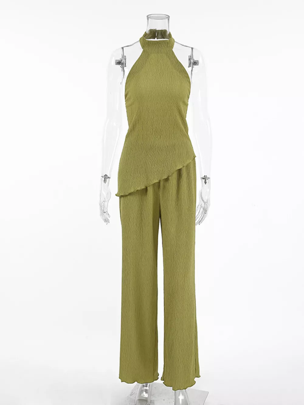 Sleeveless Top and Wide-Leg Pants Two-Piece Set, image 10