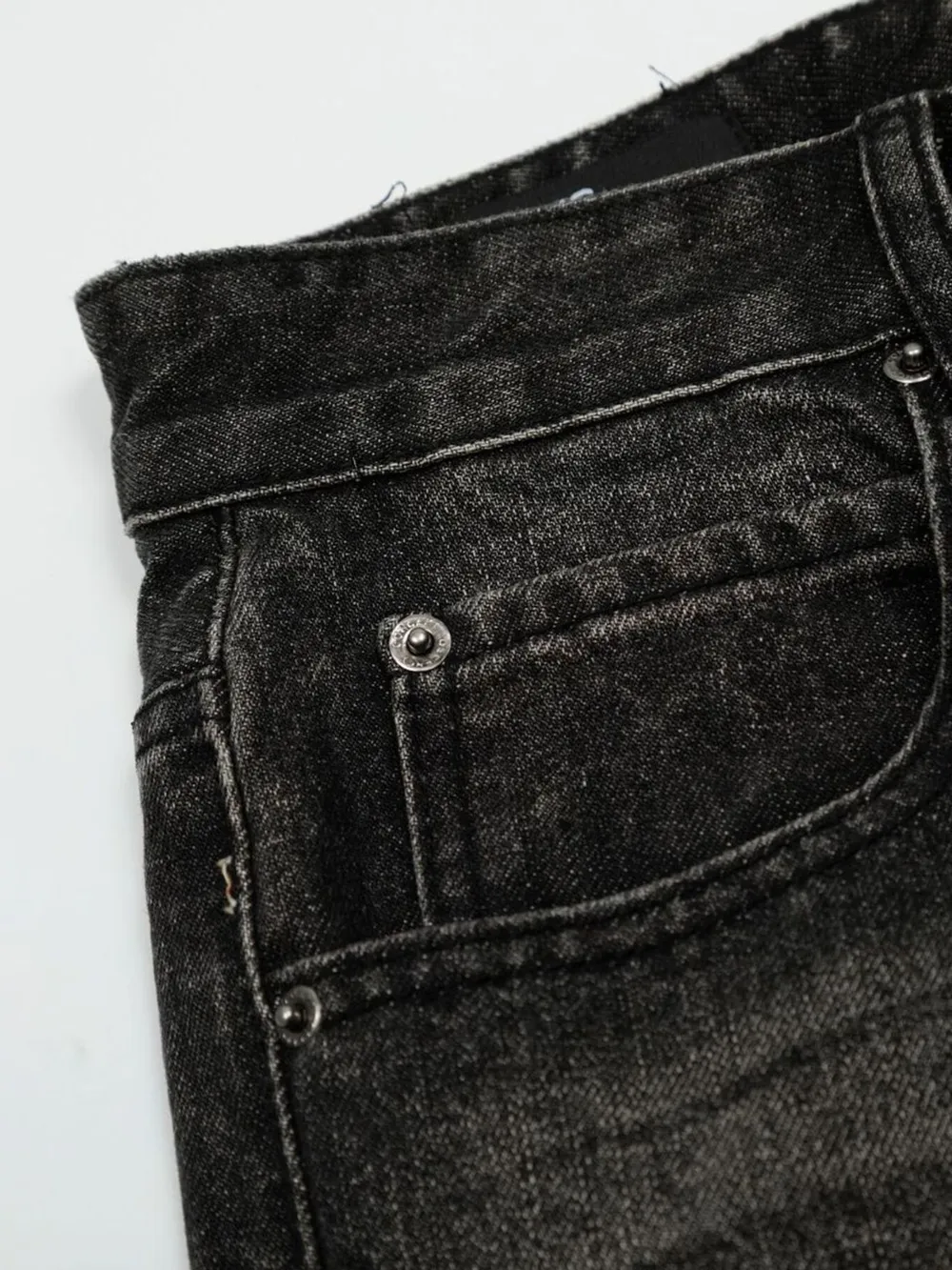 Men's Distressed Washed Straight Jeans, image 6