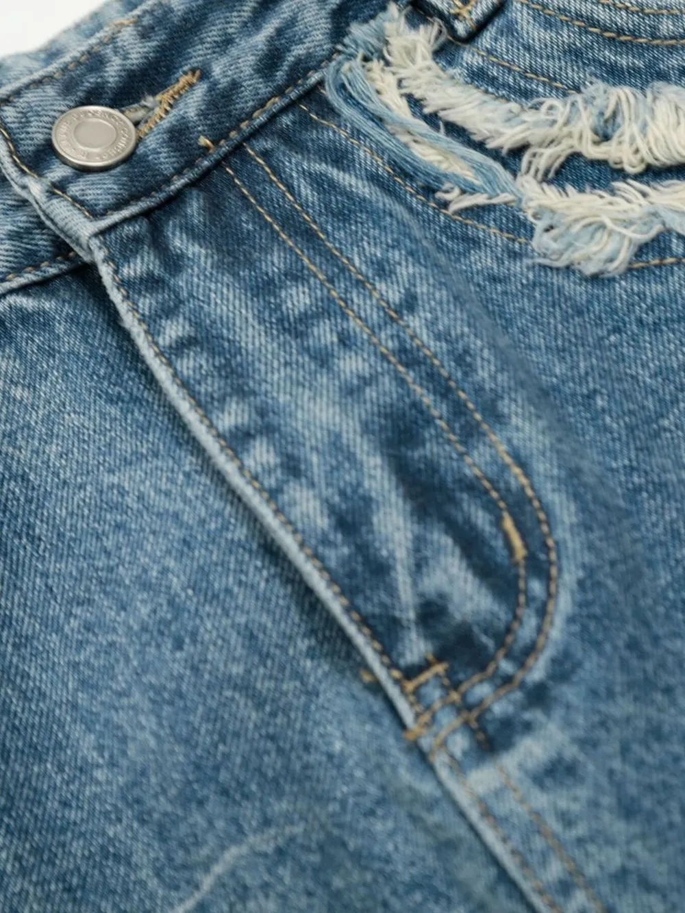 Men's Wide-Leg Vintage Wash Jeans, image 6