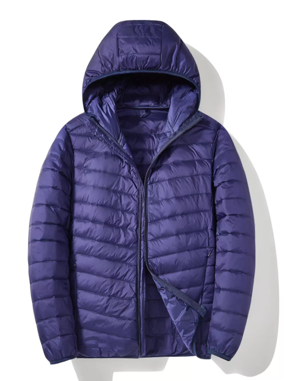 Men's Plus Size Lightweight Zip Up Puffer Jacket, image 3