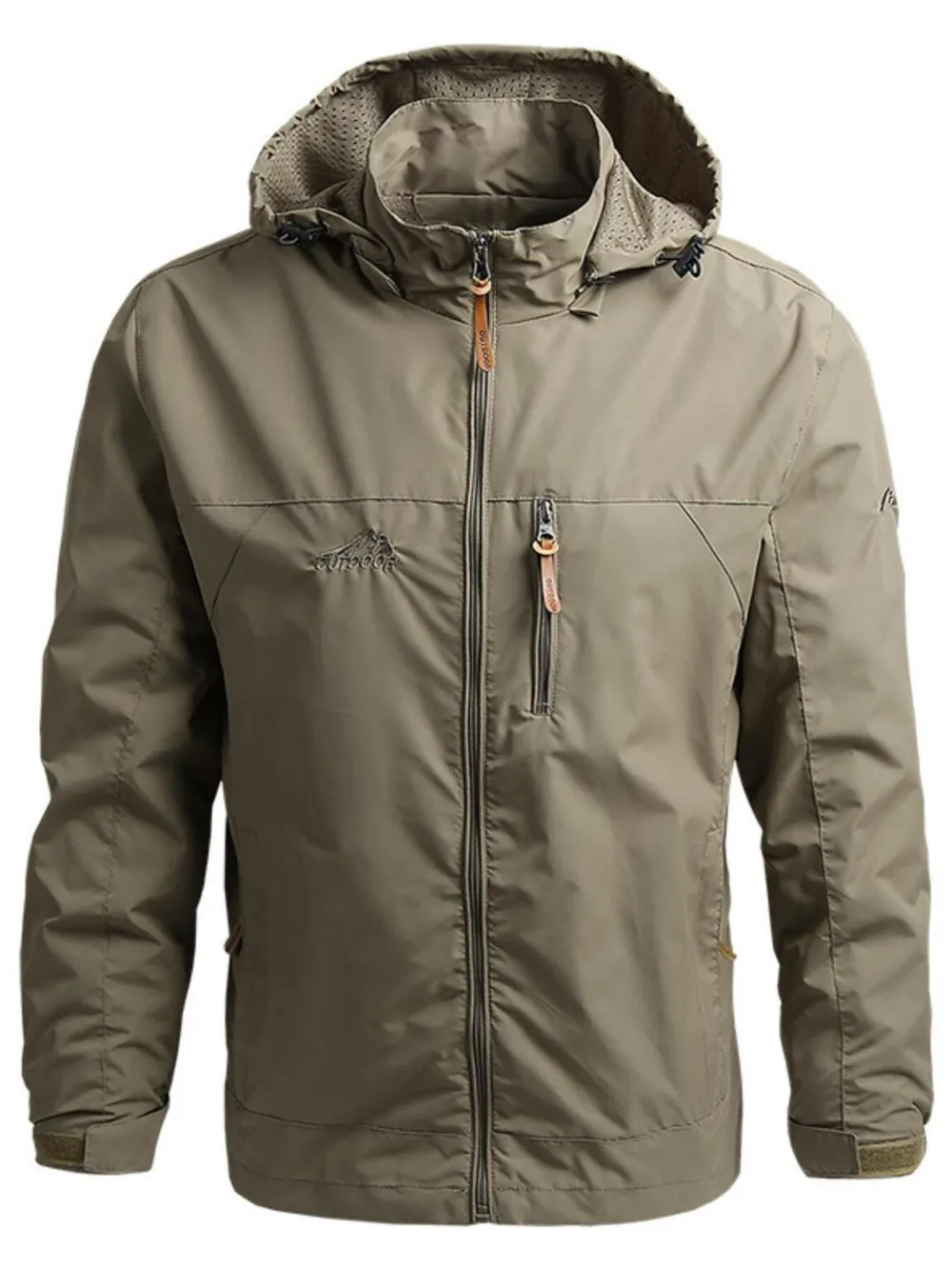 Men's Plus Size Outdoor Windproof Hooded Jacket, image 7