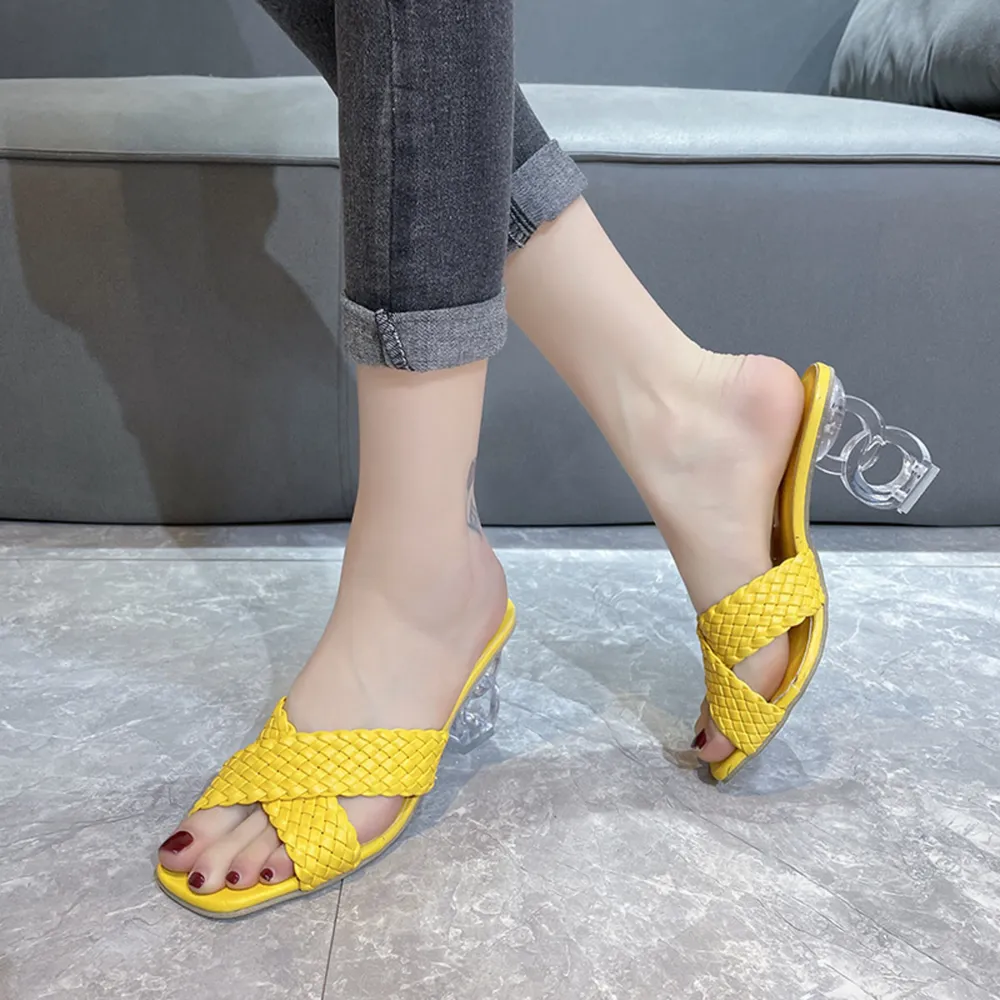 Crisscross Block Heel Sandals, image 11