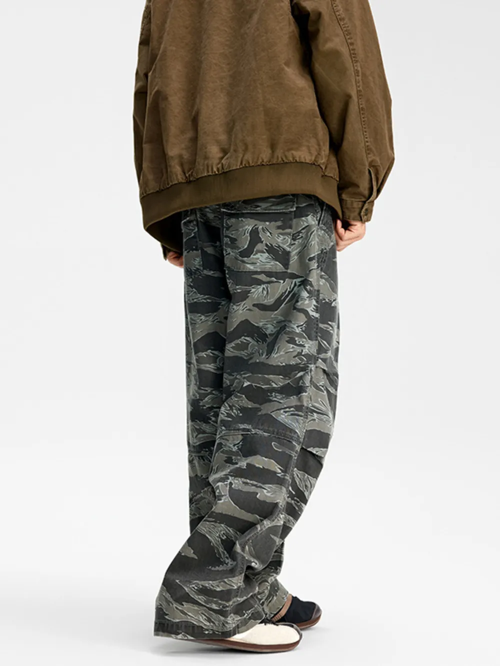 Men's Camouflage Wide Leg Pants, image 2