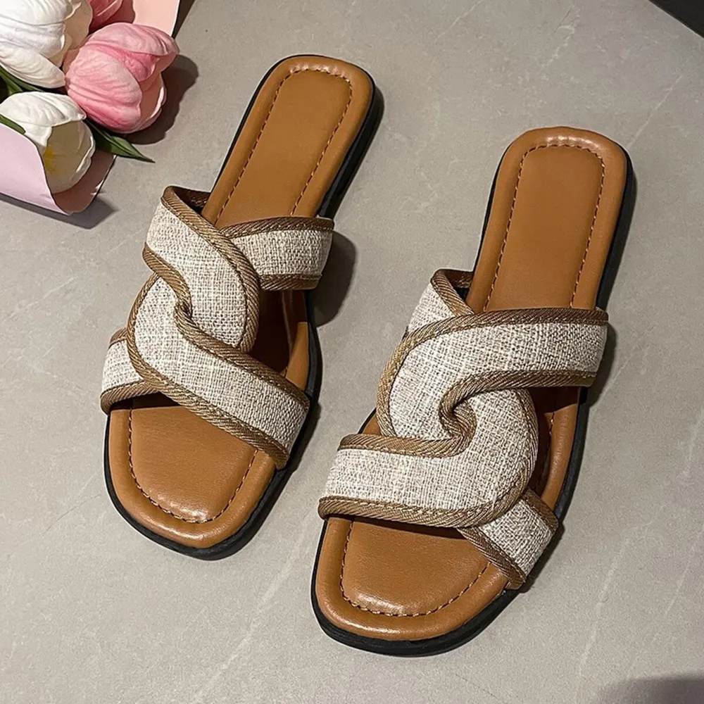 Open Toe Flats Sandals, image 2