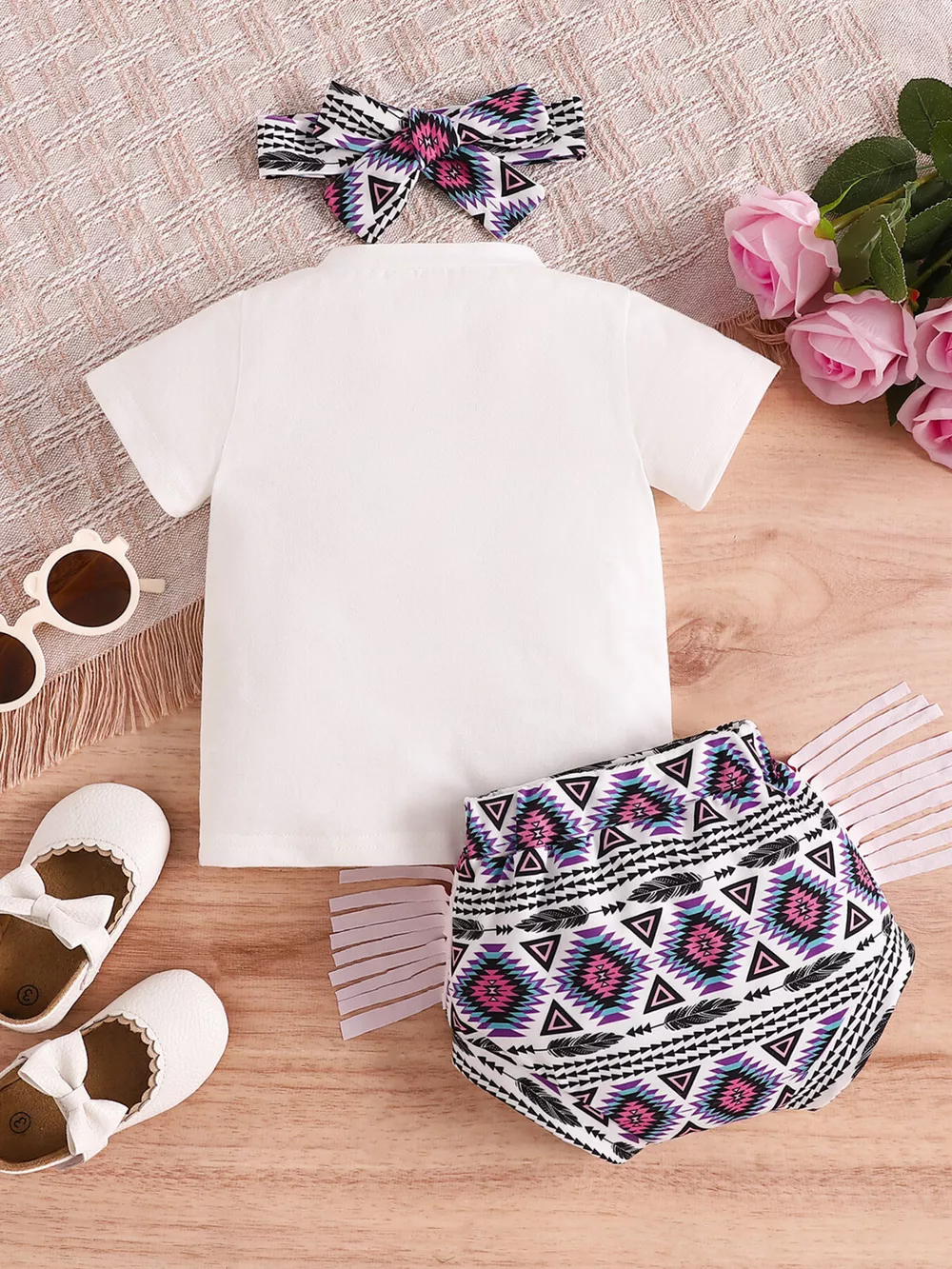 Children's In My Cowgirl Era Graphic Tee & Shorts & Headband Set, image 8