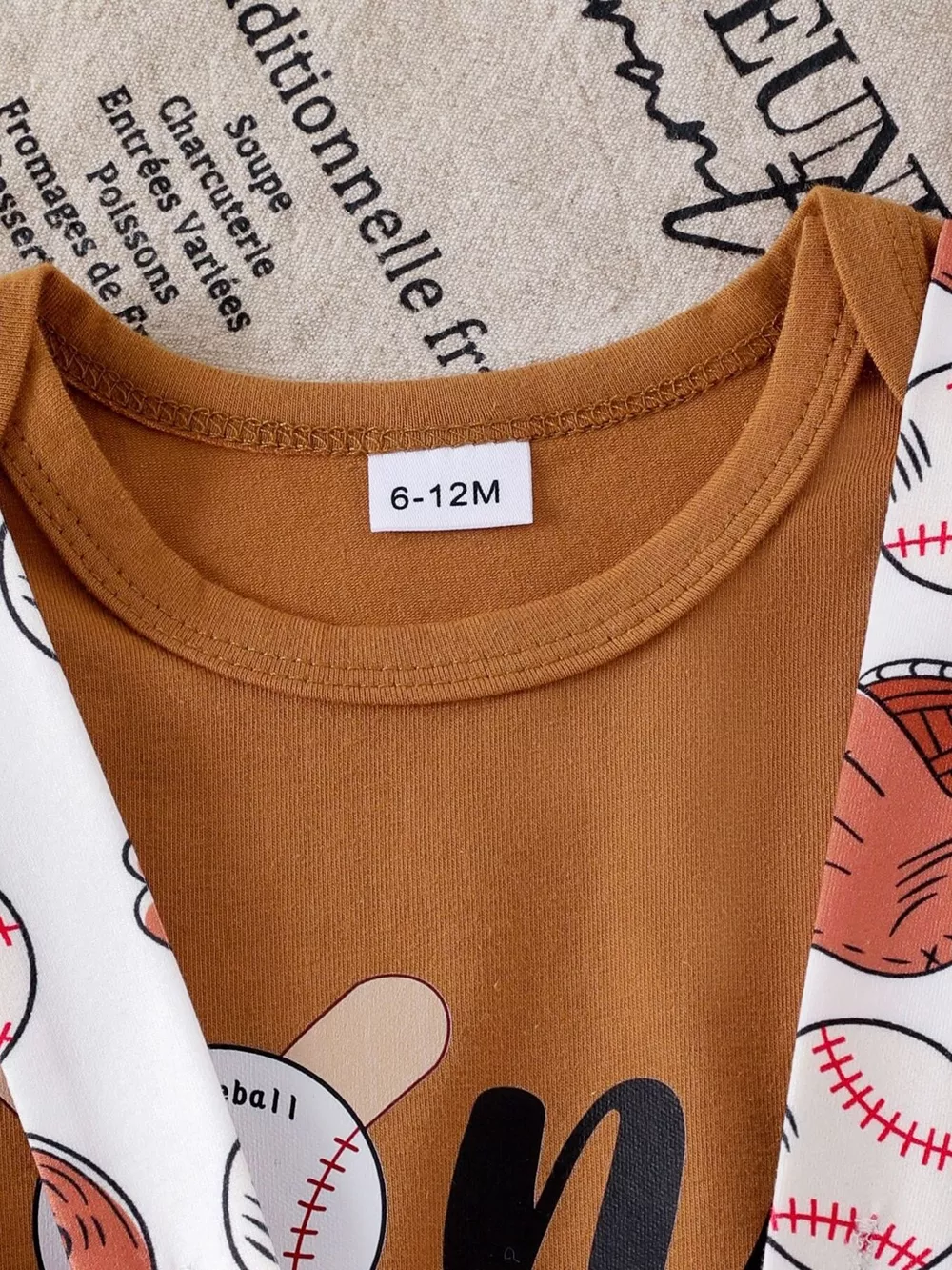 Children's Baseball Themed Bodysuit and Suspender Set, image 10