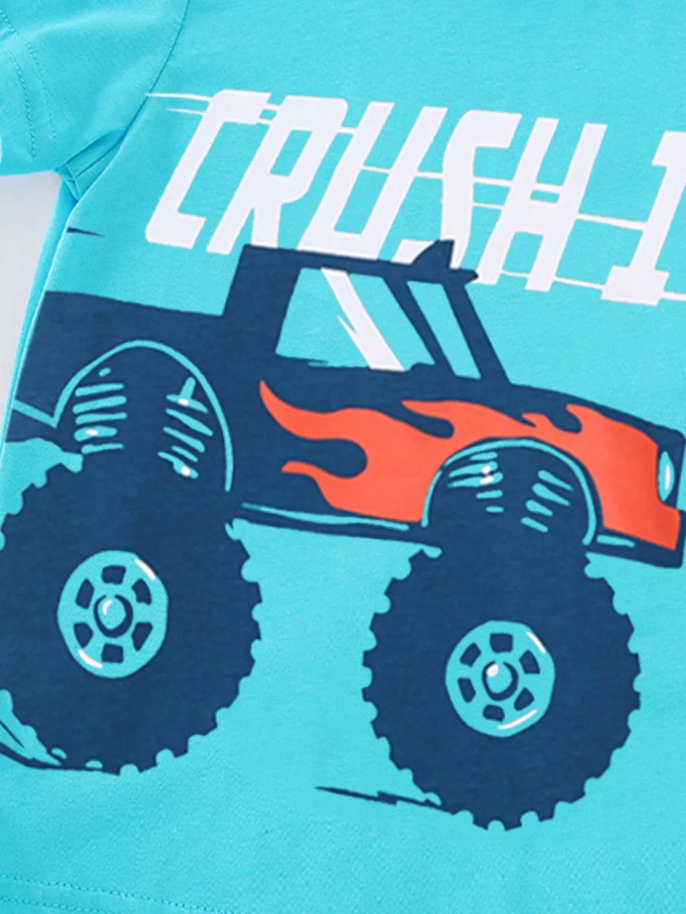 Children's Monster Truck Graphic Short Sleeve T-Shirt, image 4