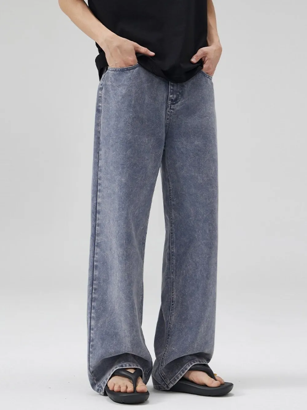 Men's Full Size Wide Leg Jeans Plus Size