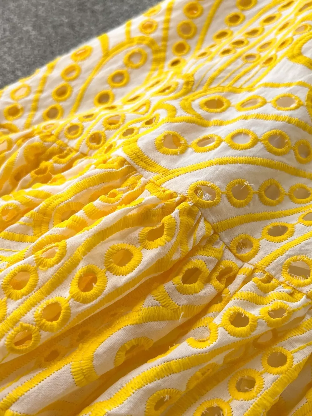 Eyelet Embroidered Tiered Cami Dress, image 8