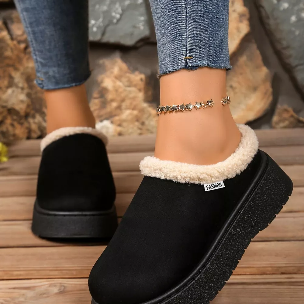 Plush Lined Platform Boots, image 2