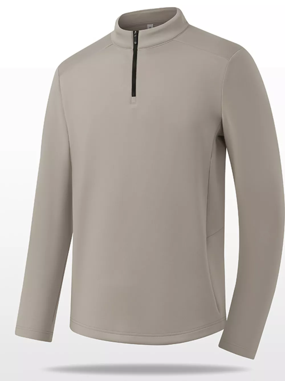 Men's Plus Size Quarter-Zip Long Sleeve Sweatshirt, image 7