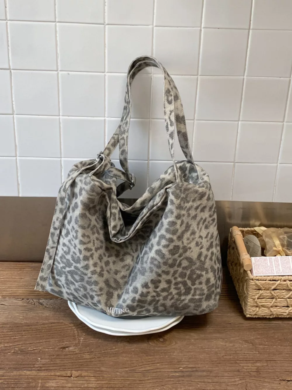 Leopard Print Shoulder Bag