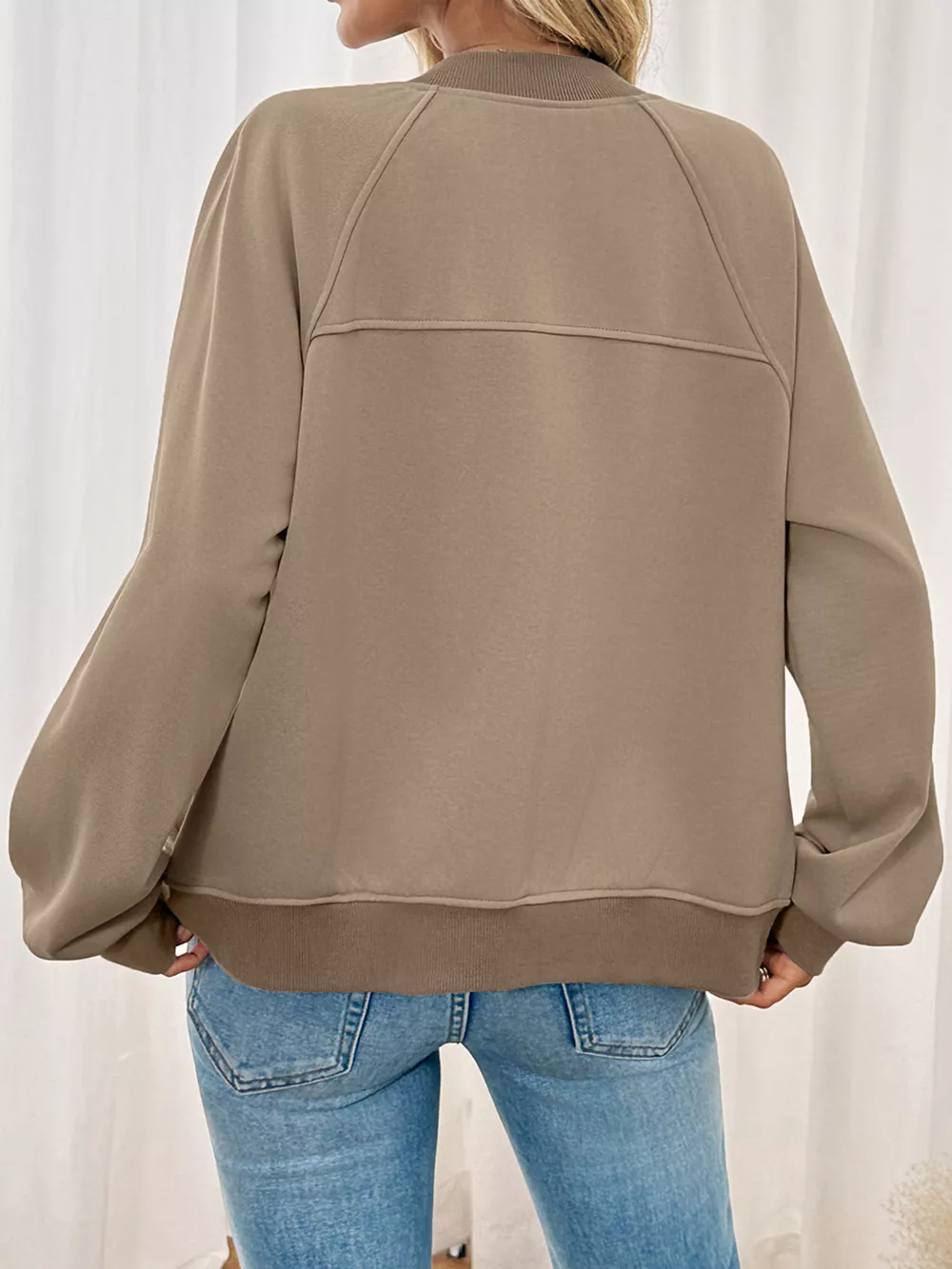 Zip Up Raglan Sleeve Jacket, image 7