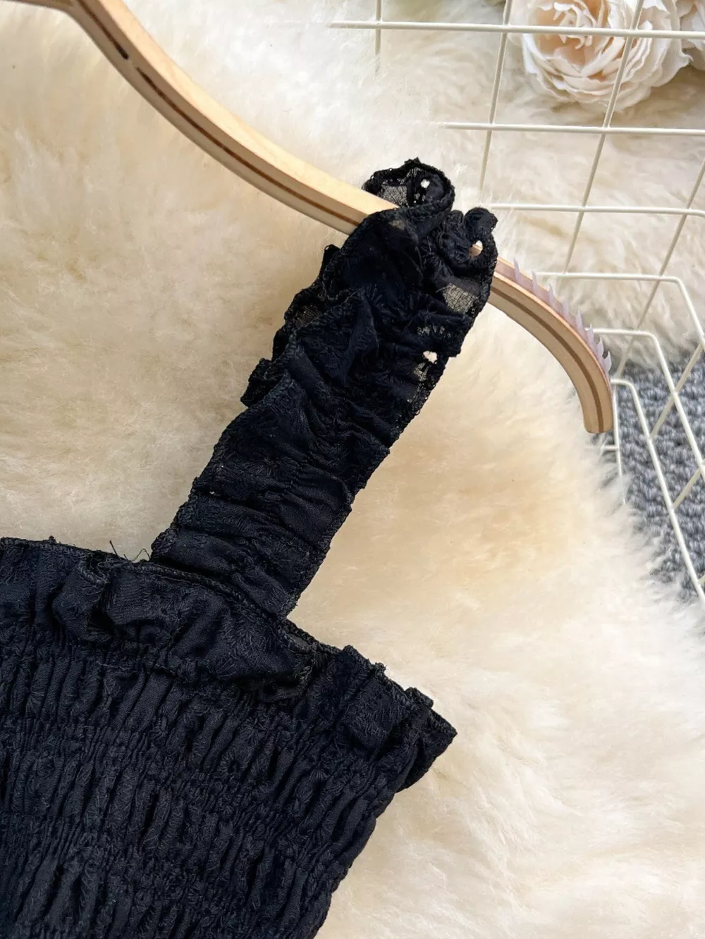 Smocked Crop Top and Hollow-Out Skirt Set, image 10