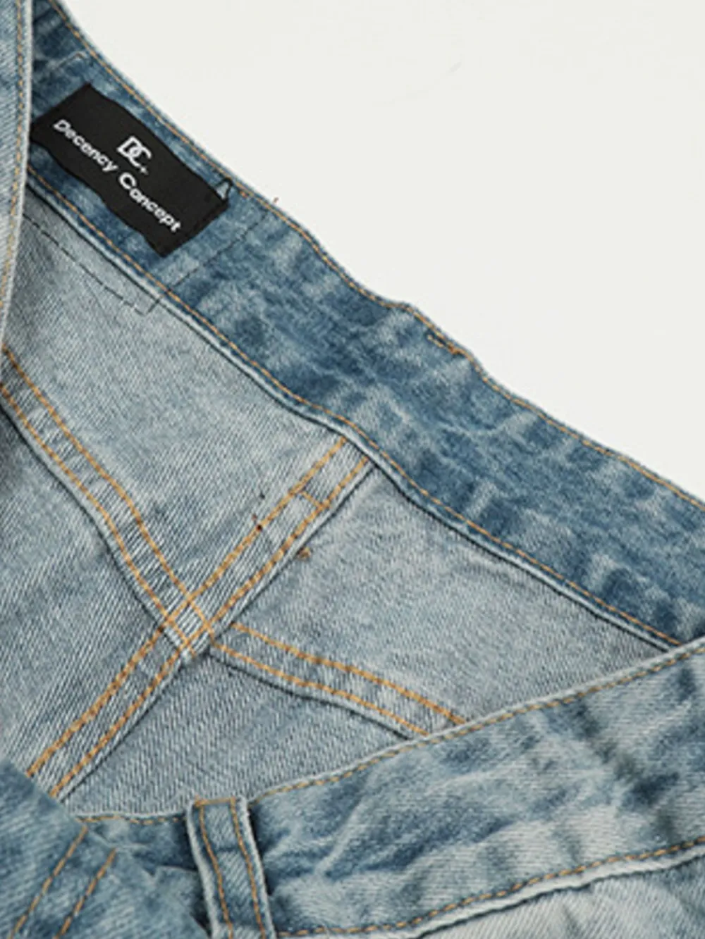 Men's High-Waist Wide Leg Vintage Wash Jeans, image 6