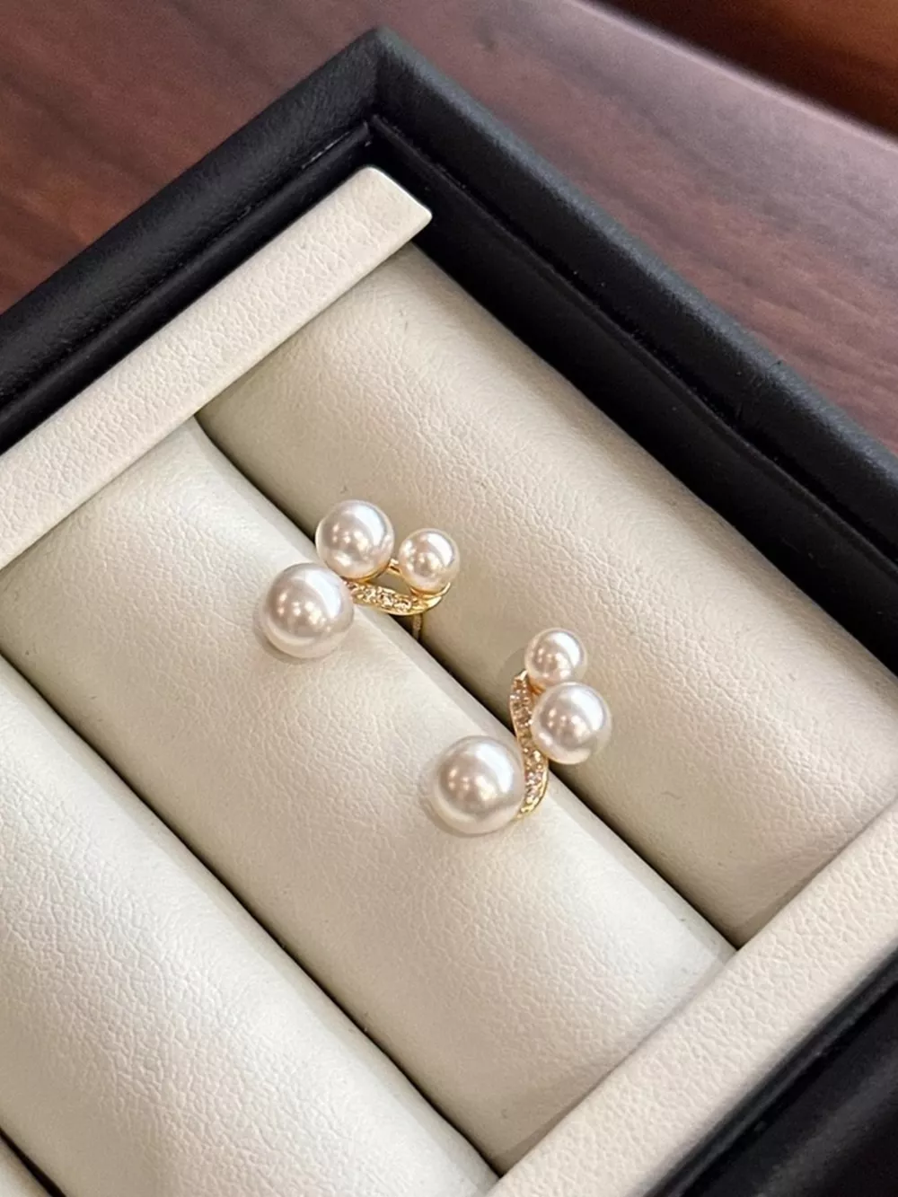Pearl Cluster Earrings